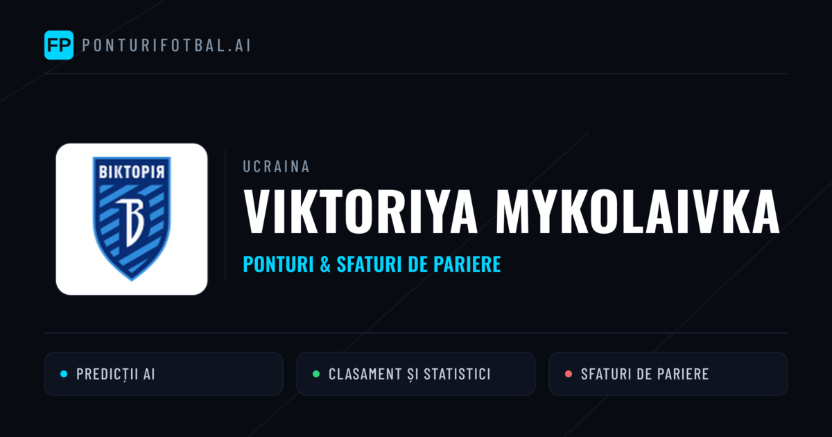 Viktoriya Mykolaivka Ponturi și statistici