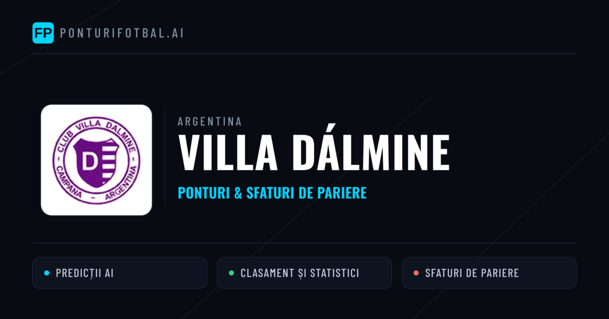 Villa Dálmine Ponturi și statistici