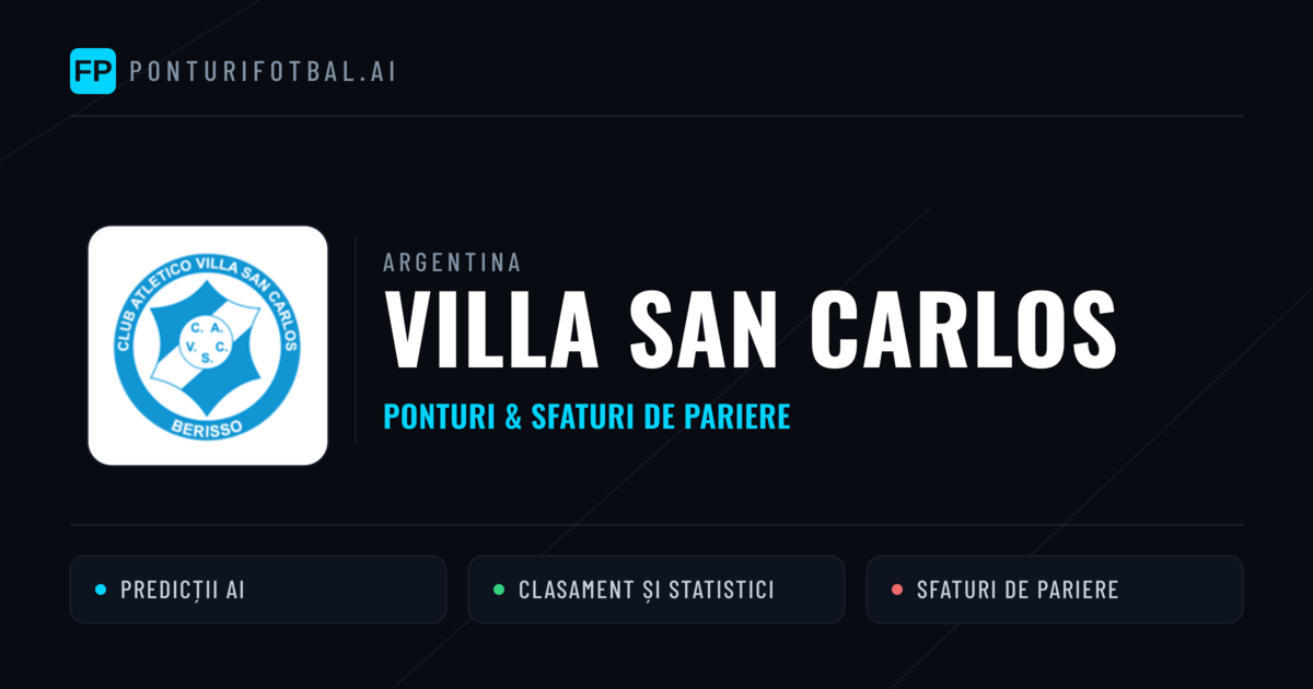 Villa San Carlos Ponturi și statistici