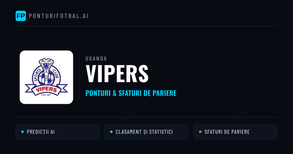 Vipers Ponturi și statistici