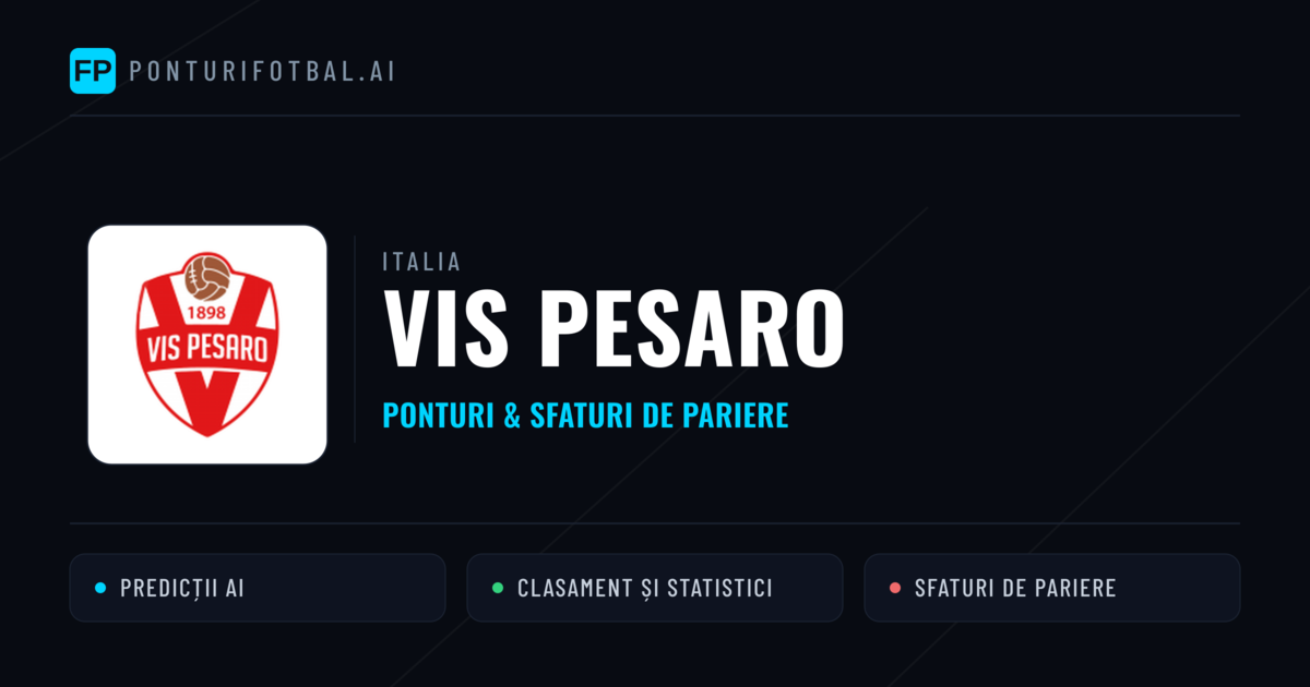 Vis Pesaro Ponturi și statistici