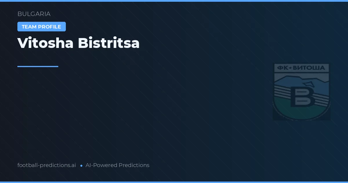 Vitosha Bistritsa Ponturi și statistici