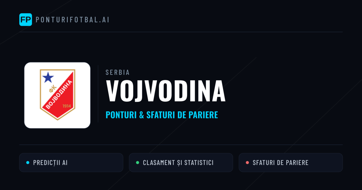 Vojvodina Ponturi și statistici
