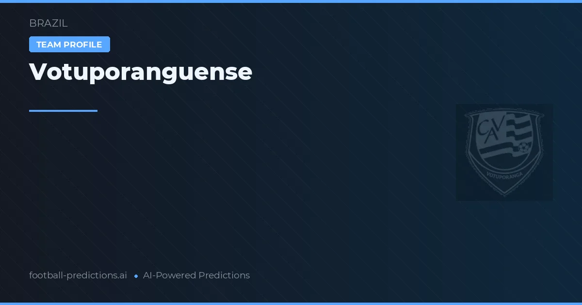 Votuporanguense Ponturi și statistici