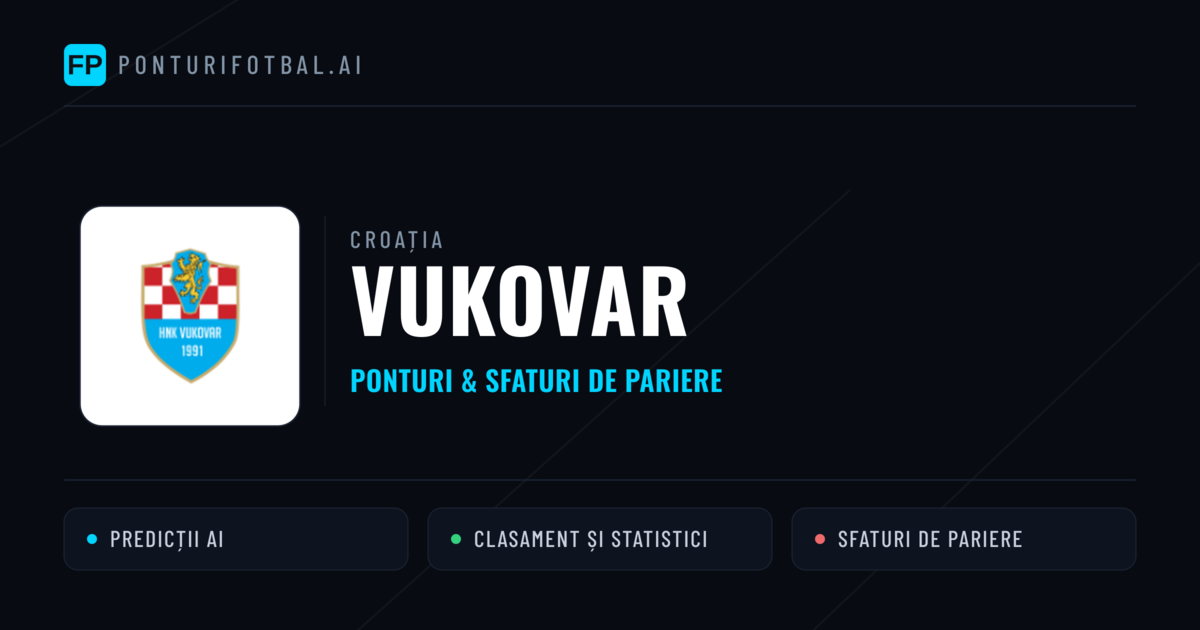 Vukovar Ponturi și statistici