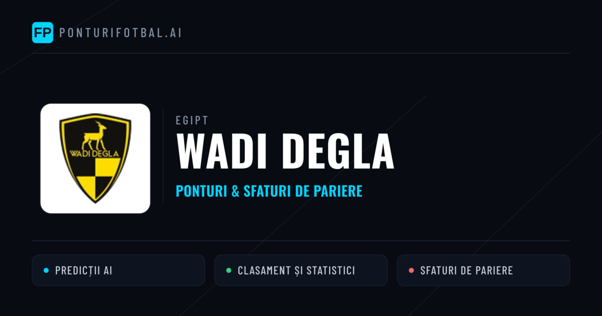 Wadi Degla Ponturi și statistici