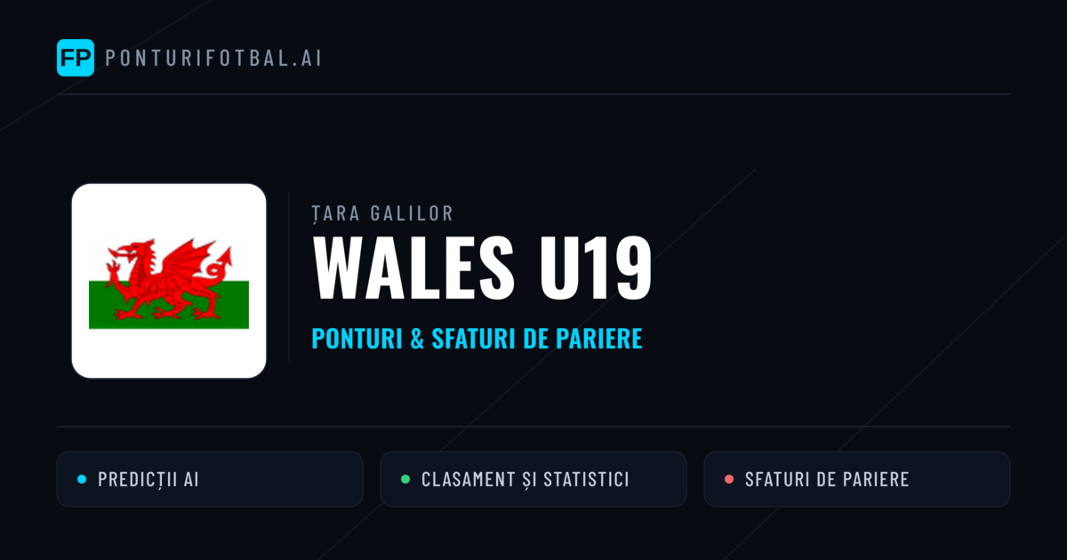 Wales U19 Ponturi și statistici