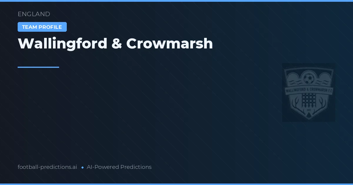 Wallingford & Crowmarsh Ponturi și statistici