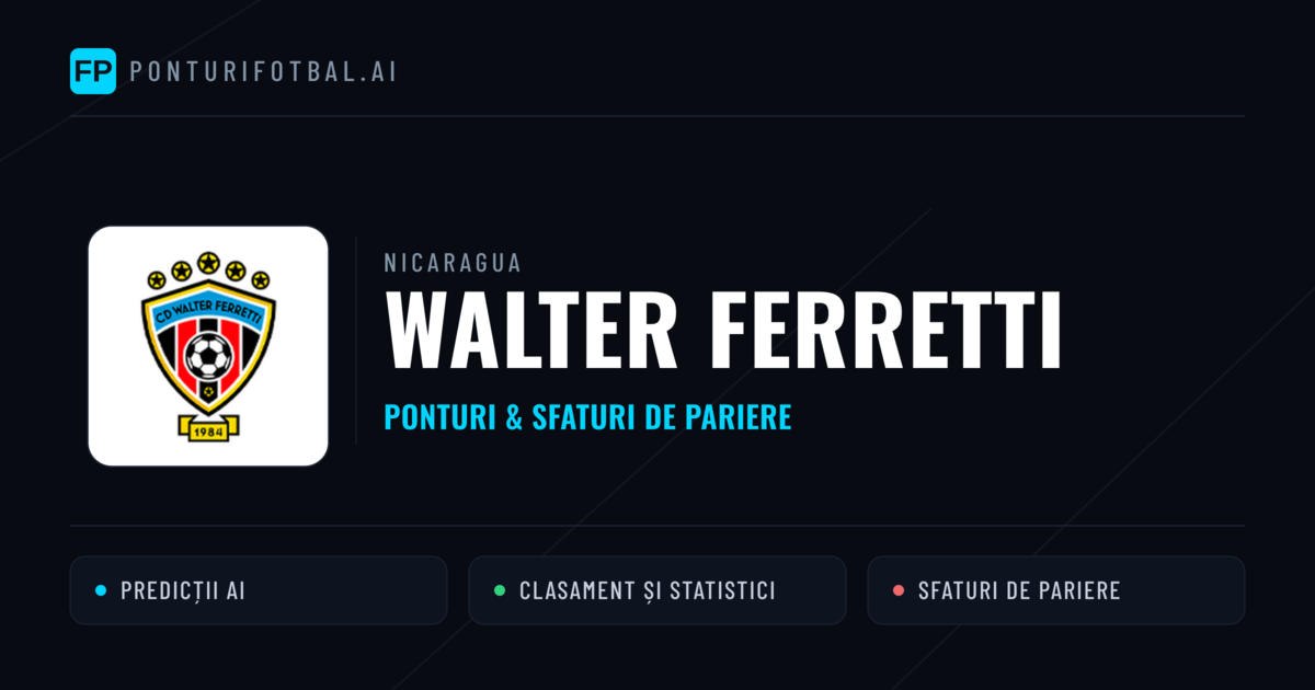 Walter Ferretti Ponturi și statistici