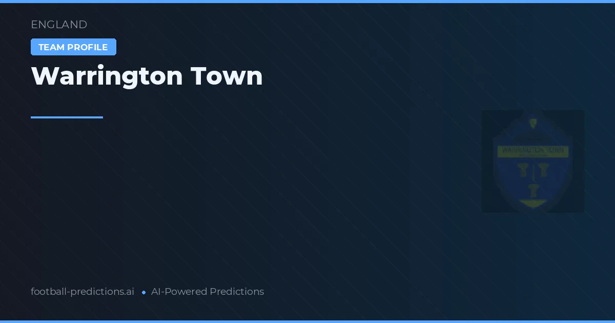 Warrington Town Ponturi și statistici