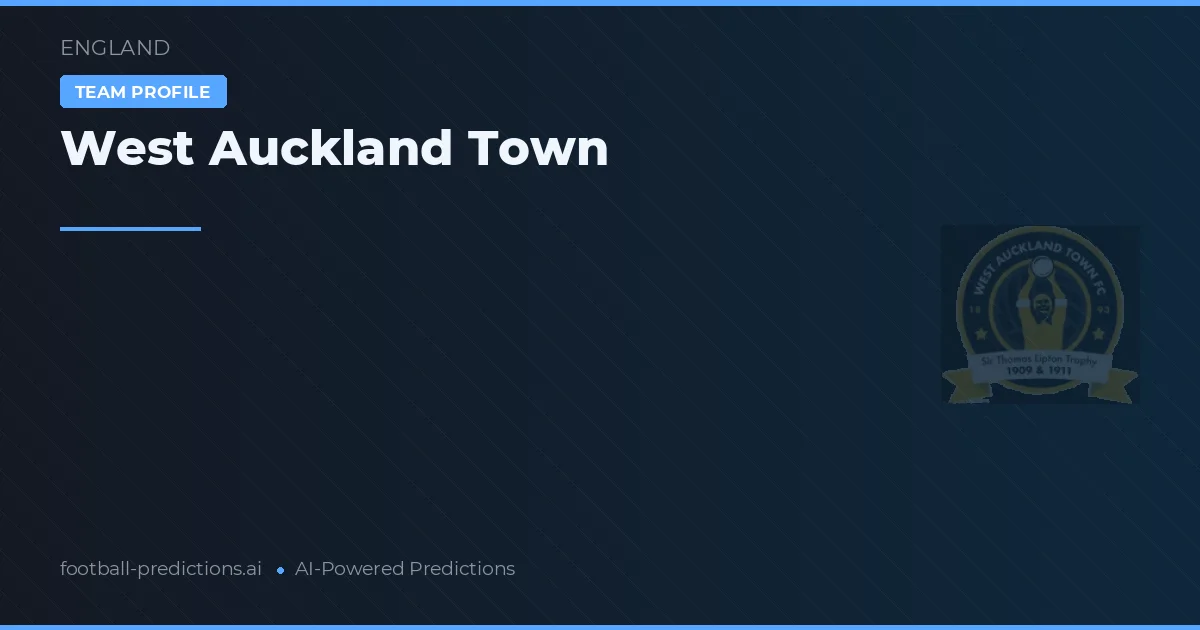 West Auckland Town Ponturi și statistici