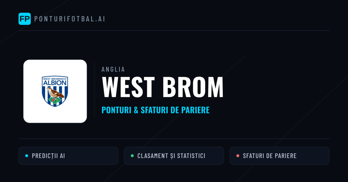 West Brom Ponturi și statistici
