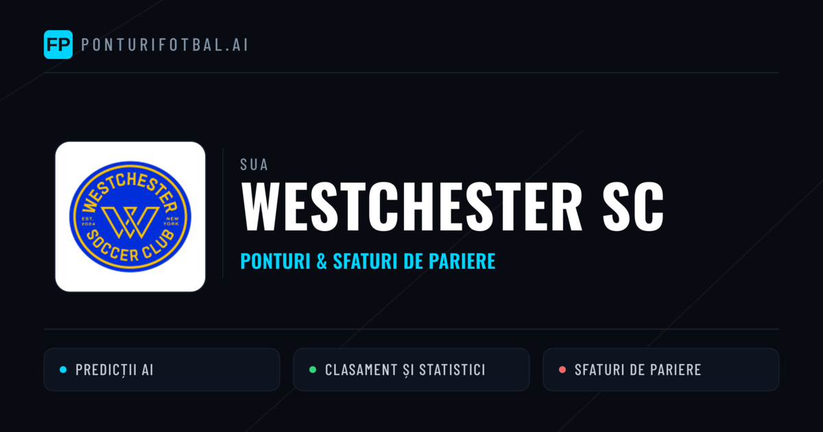 Westchester SC Ponturi și statistici
