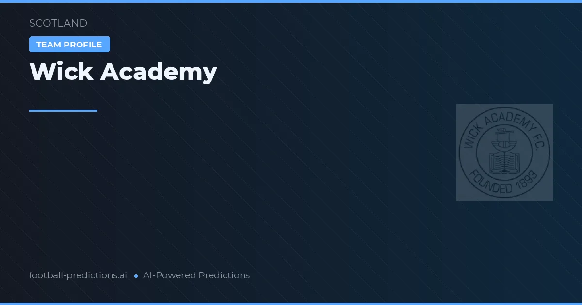 Wick Academy Ponturi și statistici