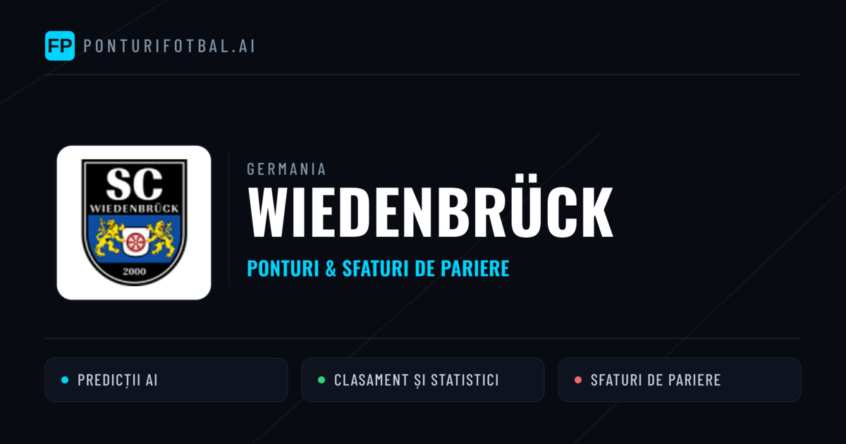Wiedenbrück Ponturi și statistici