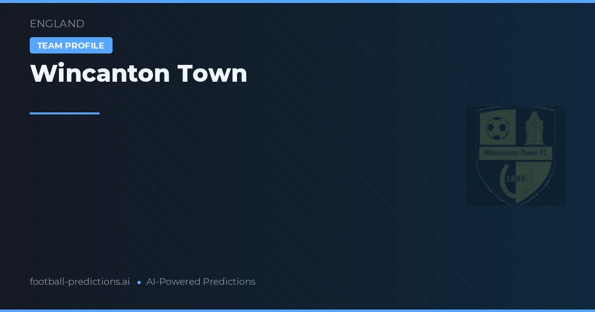 Wincanton Town Ponturi și statistici