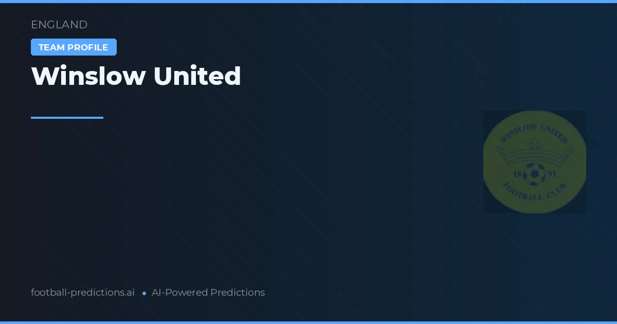 Winslow United Ponturi și statistici