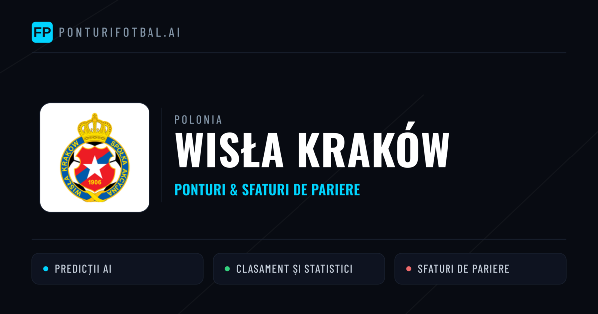 Wisła Kraków Ponturi și statistici