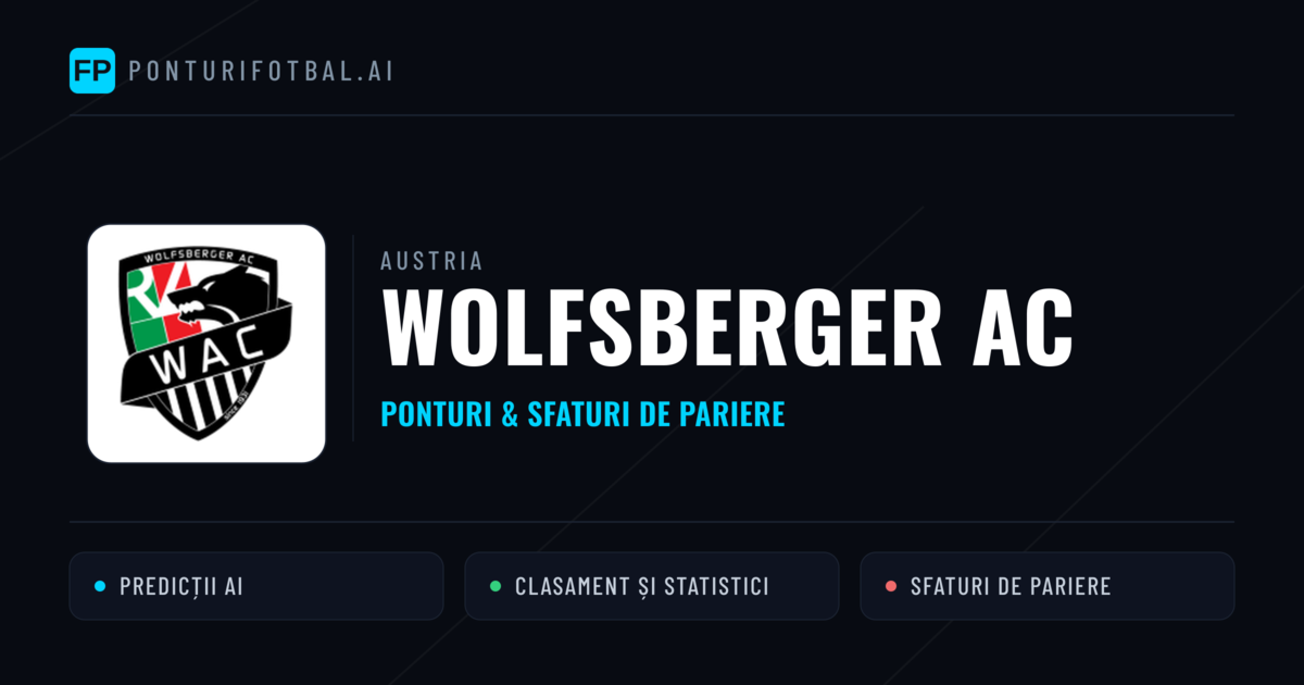 Wolfsberger AC Ponturi și statistici