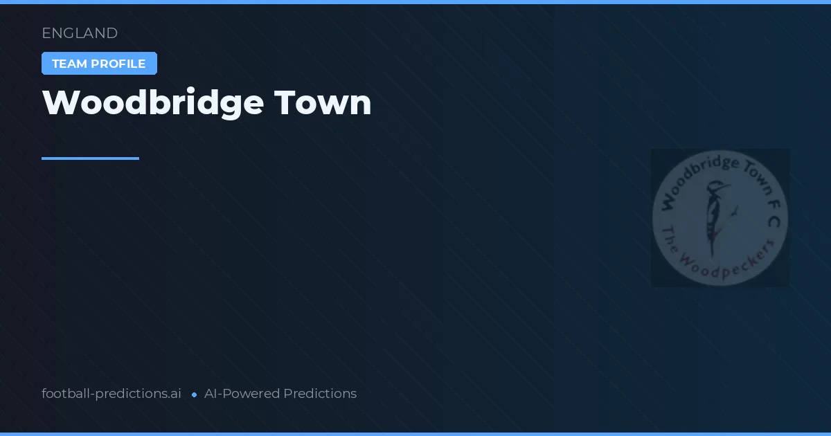 Woodbridge Town Ponturi și statistici