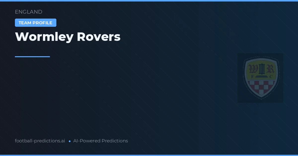 Wormley Rovers Ponturi și statistici