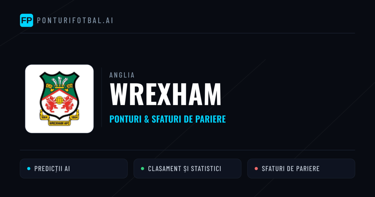 Wrexham Ponturi și statistici
