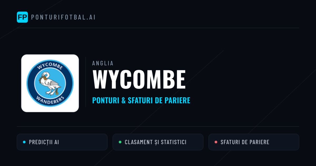 Wycombe Ponturi și statistici