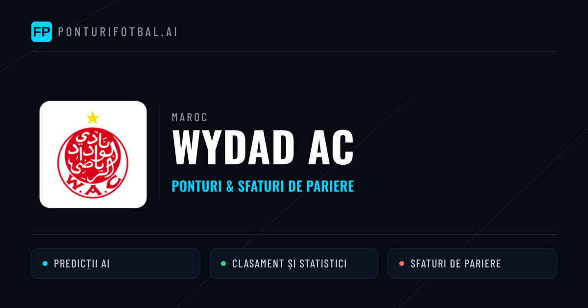 Wydad AC Ponturi și statistici