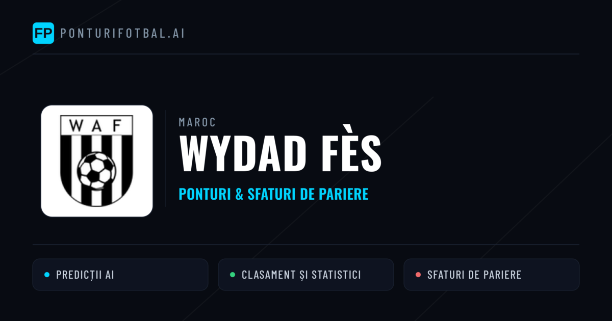 Wydad Fès Ponturi și statistici