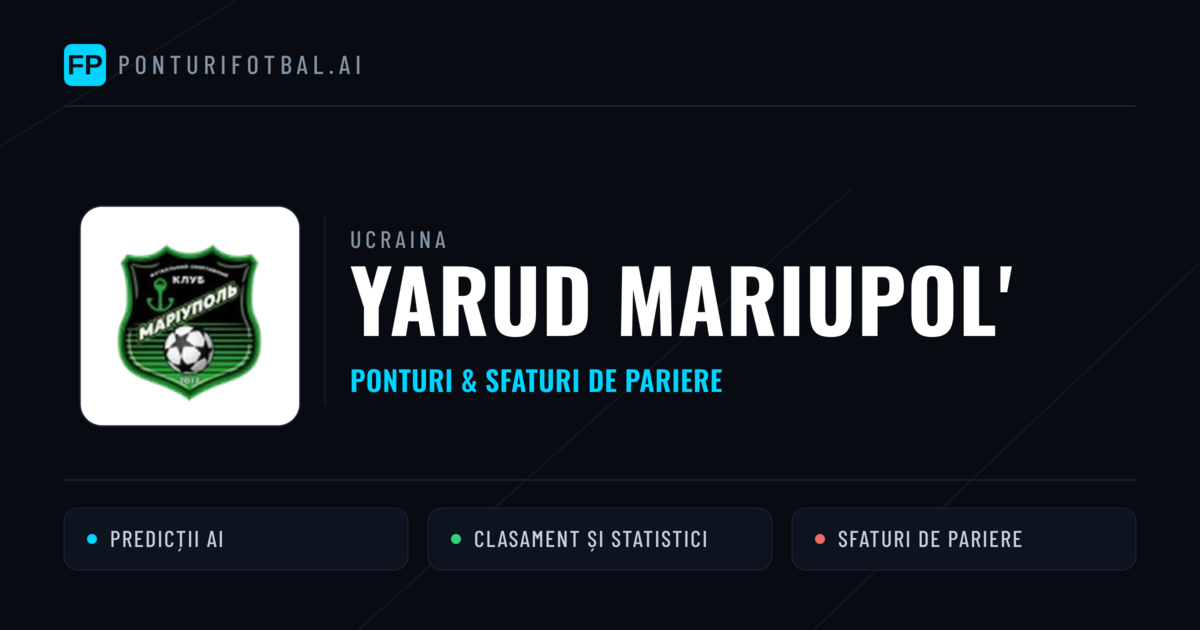 Yarud Mariupol' Ponturi și statistici
