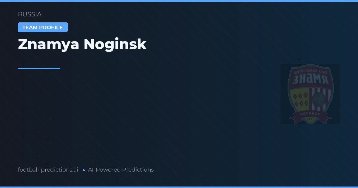 Znamya Noginsk Ponturi și statistici